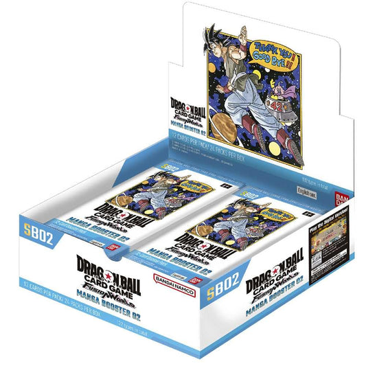Bandai Dragon Ball Fusion World SB02 pack front showing collectible foil cards for players.