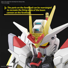 Bandai Hobby Gundam Seed Freedom SDCS beam sabers and rifles connect for compatible poses.