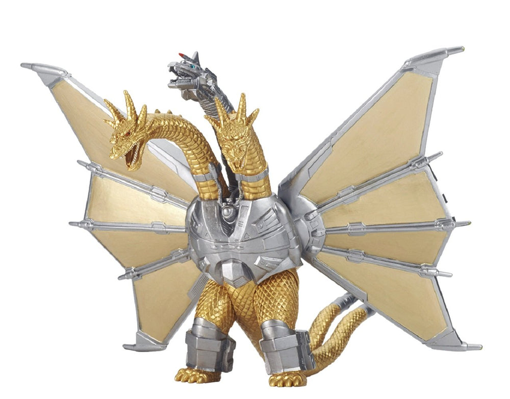 Bandai Mecha King Ghidorah figure — front view ideal for impressive shelf display.