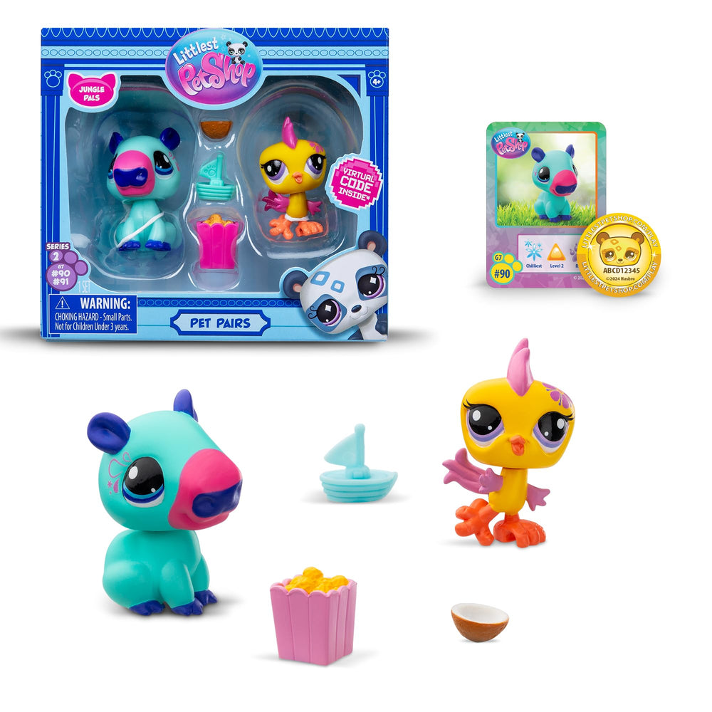Littlest Pet Shop Pet Pairs 2-Pack duo figures inspire imaginative play and storytelling.