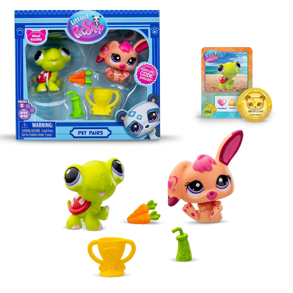 Littlest Pet Shop Pet Pairs 2-Pack packaging helps protect figures during play.