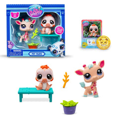 Littlest Pet Shop Pet Pairs 2-Pack random pair encourages collecting more pairs.
