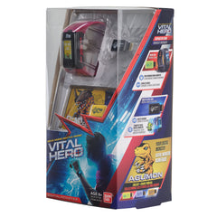 Bandai Namco Digimon Vital Hero red step counter tracks daily movement