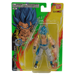 Bandai Namco Dragon Ball Evolve Blue Gogeta packaging design evokes anime style