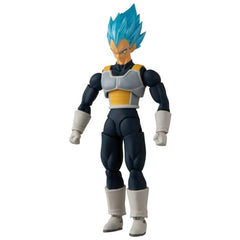 Bandai Namco Dragon Ball Evolve Vegeta blue face sculpt for authentic look.