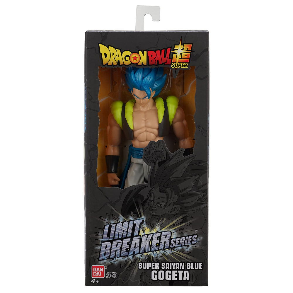 12-inch Gogeta figure features detailed sculpt and durable build for action scenarios