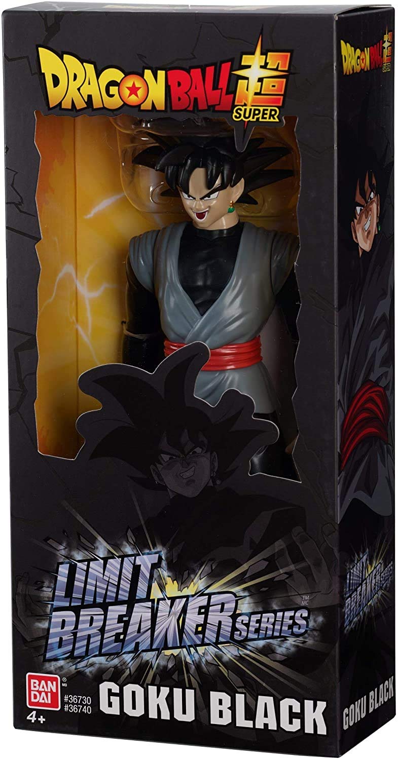 Bandai Namco Dragon Ball Super Goku Black Limit Breaker 12-Inch figure packaging with authentic artwork.