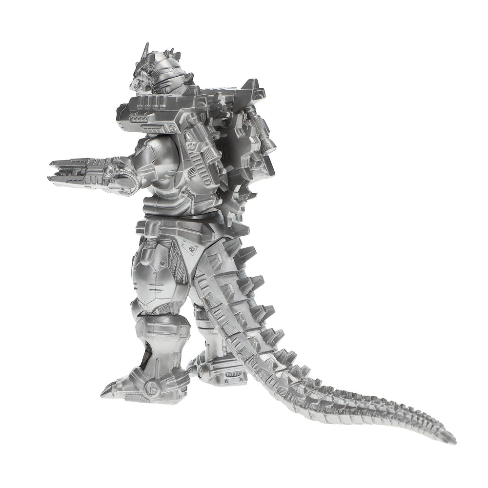Bandai Namco Mechagodzilla vinyl texture closeup emphasizes durable craftsmanship