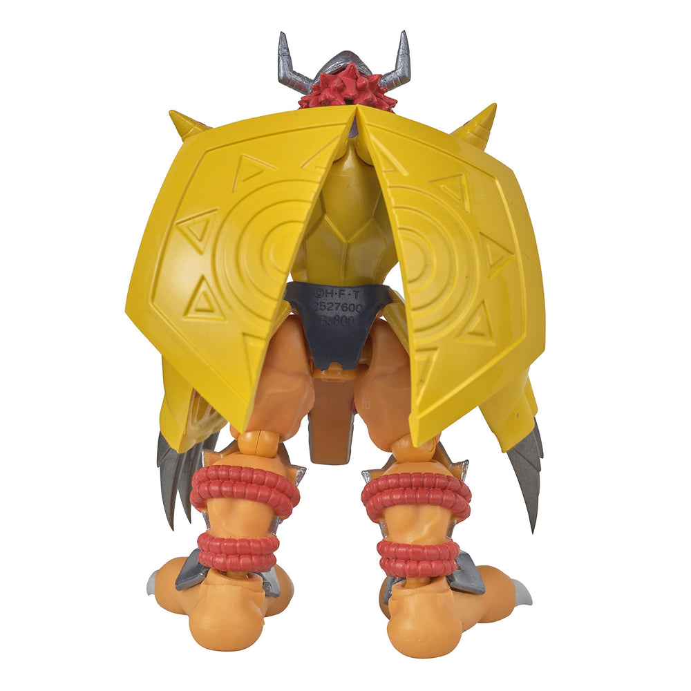Dynamic posing options for WarGreymon SHODO figure