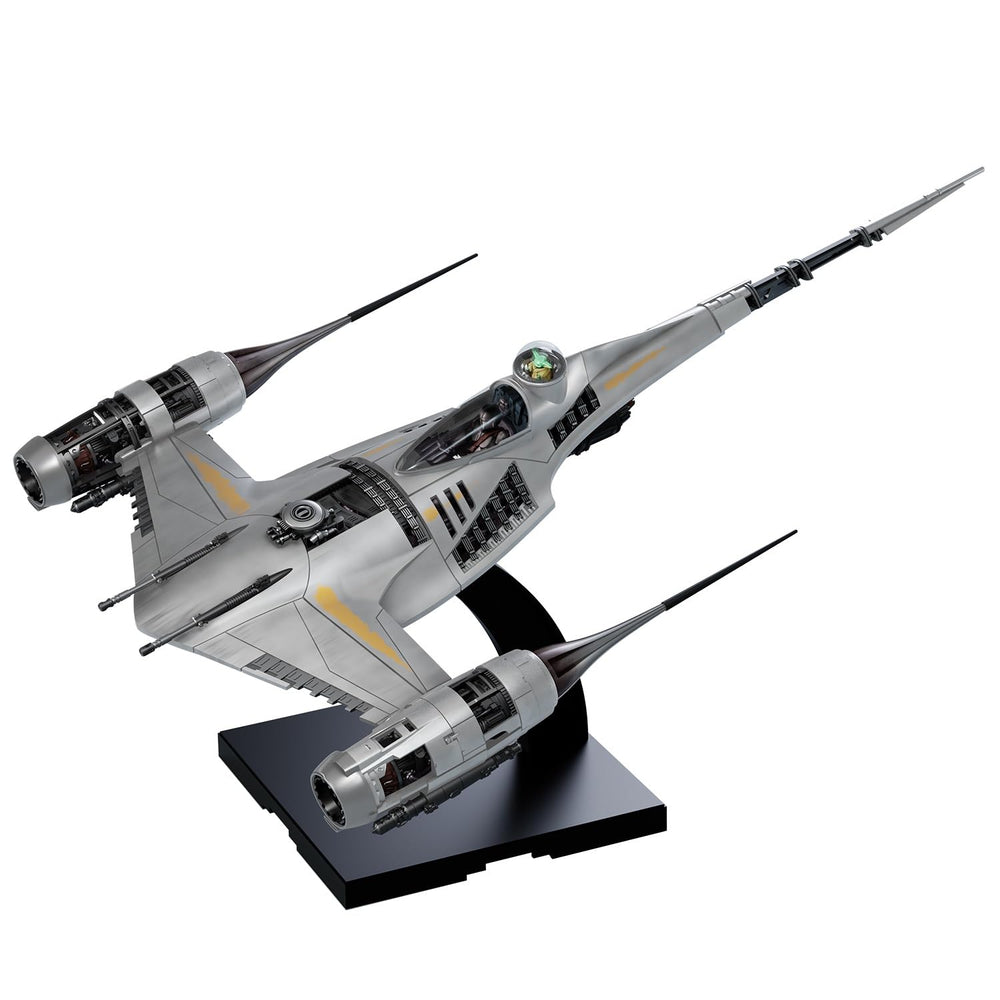 Bandai Spirits Mandalorian N-1 Starfighter model kit cover, ideal for display and collection.