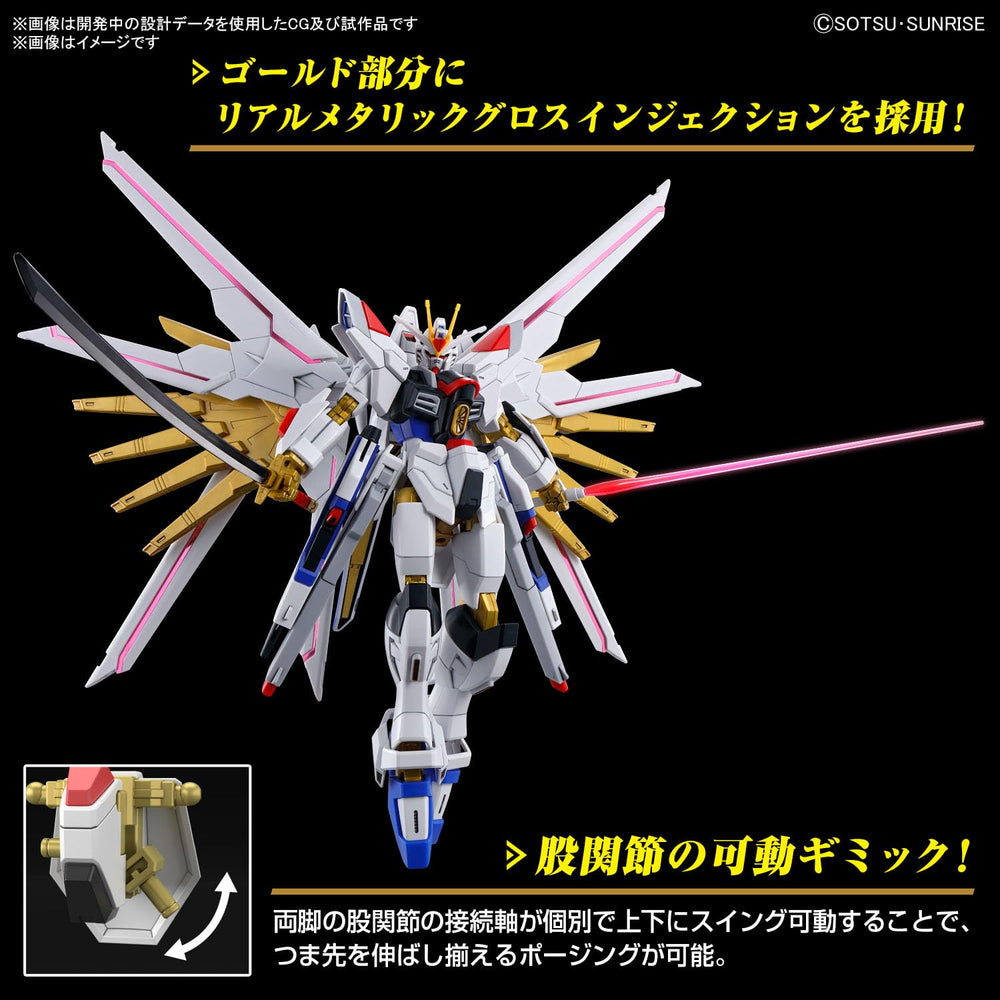 Bandai Spirits Mighty Strike Freedom Gundam HG 1/144 sprue frames and parts