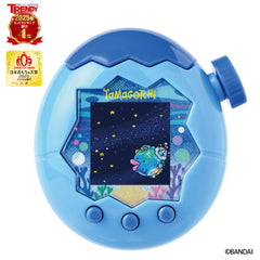 Bandai Tamagotchi Paradise Blue Water dial zoom demonstrates interactive care features