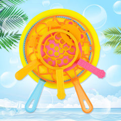 Bangcool Bubble Wands Set outdoors with vibrant bubbles in action