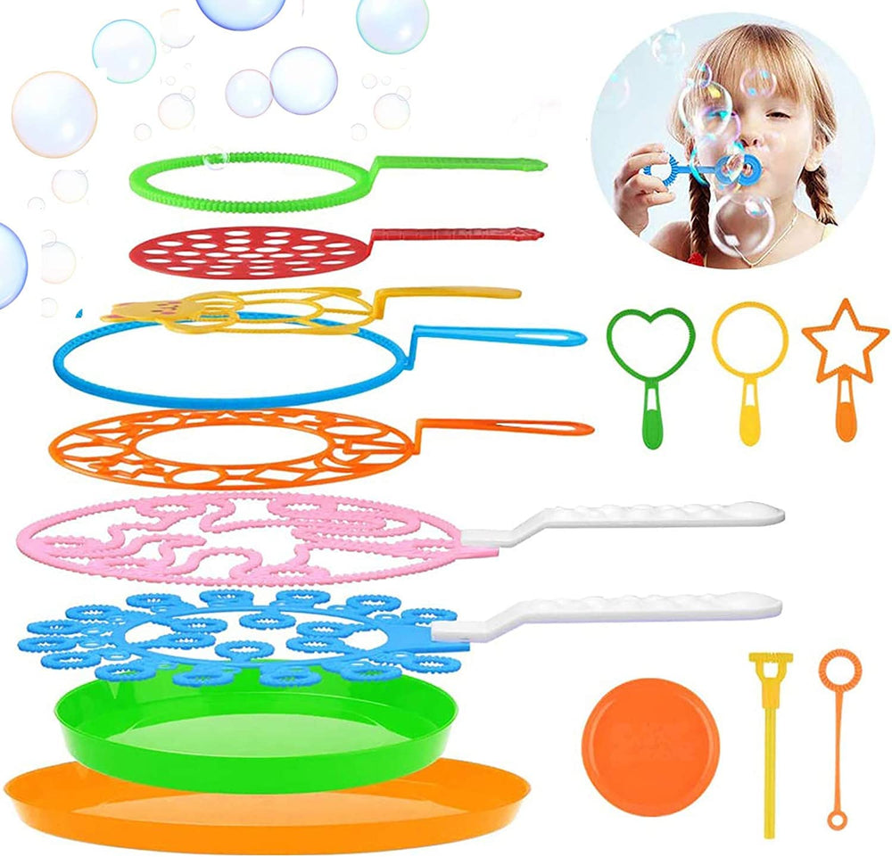 Bangcool Bubble Wands Set ready for quick setup with tray