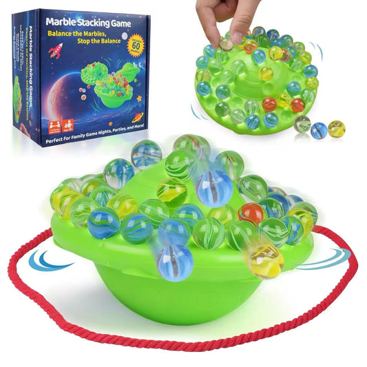Bangzi Marble Game set featuring 60 colorful marbles for home balance play