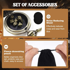 Banloga dice storage pouch, keeps dice organized and accessible.