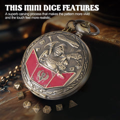 banloga 6mm metal dice provide precise numbers in a compact, durable kit
