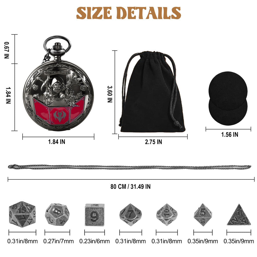 Banloga dice set includes storage pouch for easy access.