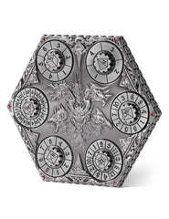 Banloga dragon-pattern pocket watch case showcasing bold dragon motif for tabletop gaming