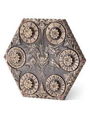 Banloga dragon-pocket-watch-case top view for stylish tabletop RPGs.