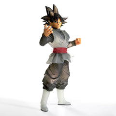 Banpresto Clearise Goku Black A back view outlines character silhouette.
