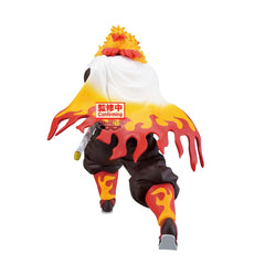 Banpresto Kyojuro Rengoku Maximatic figure cape and flame close-up for display