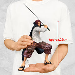 Banpresto Grandista Shanks figurine detail-paint highlights color depth.