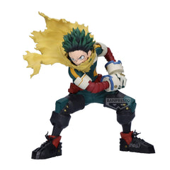 Banpresto Maximatic Izuku Midoriya figure front view for display and collection.