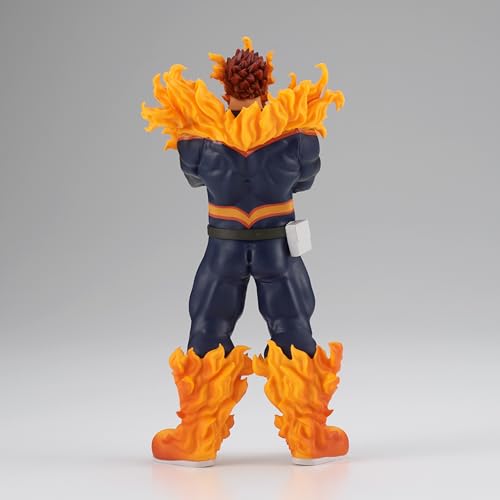 Banpresto Endeavor figure in hand display, a dynamic pose for desktop setups.