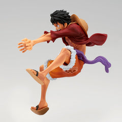 Banpresto Monkey D. Luffy Maximatic Special B figure, assembly shot, ready for display setup.