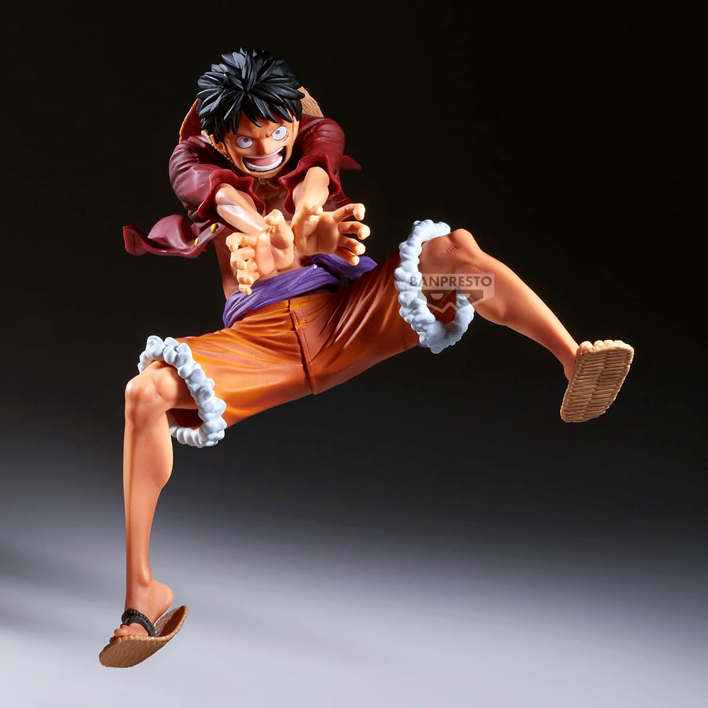Banpresto Monkey D. Luffy Maximatic Special B figure, dynamic pose, captures action on display.