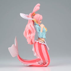 Banpresto Shirahoshi side view captures iconic pose for dynamic display.