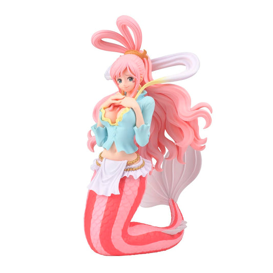 Banpresto Shirahoshi figure front view highlights 6.3-inch height for shelf display.