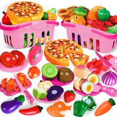 BAODLON 100 Pcs Play Food Set for imaginative pretend cooking and sharing