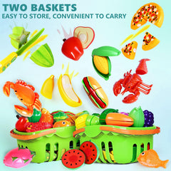 BAODLON cutting board and toy knife for safe slicing play