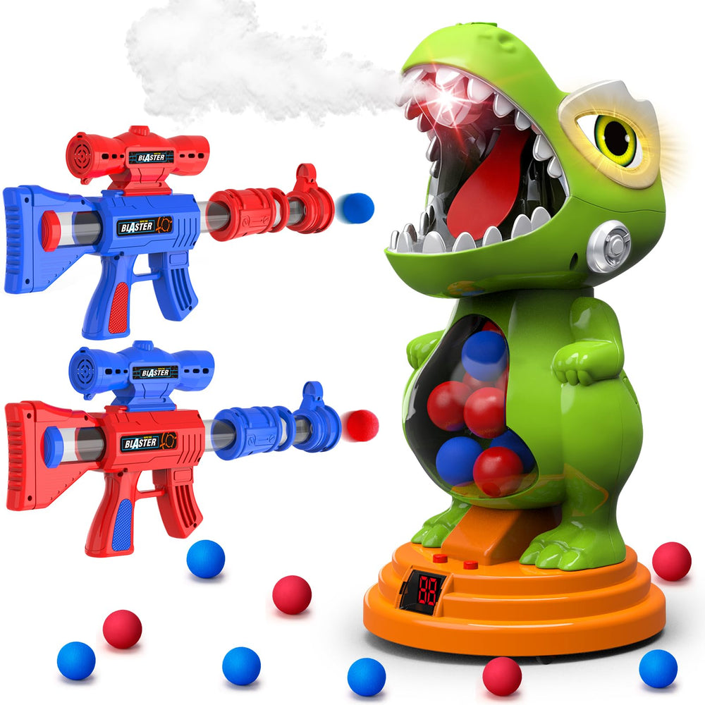 BAODLON dinosaur shooting target ready for a hit, ideal for improving aim and timing.