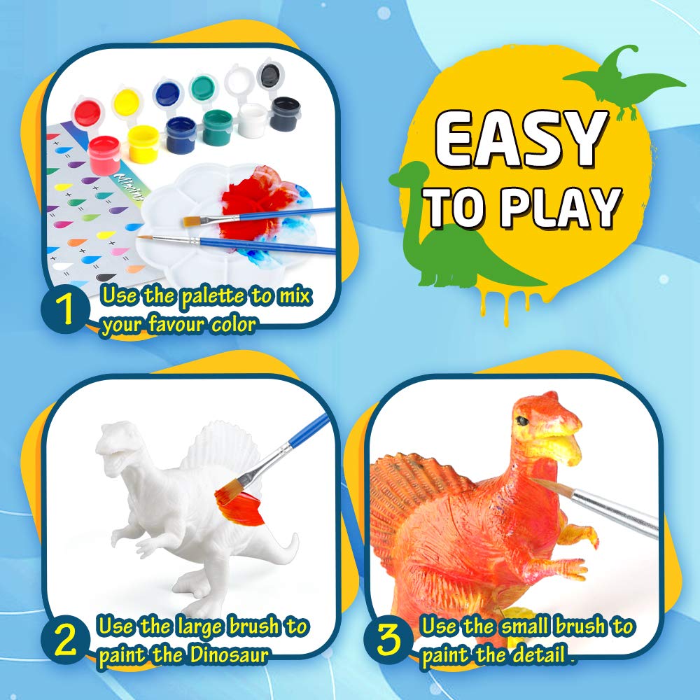BAODLON PVC dinosaur toys with safe edges for kid-friendly play.