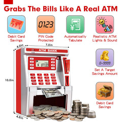 BAODLON red ATM deposit scroll automatically rolls in notes.
