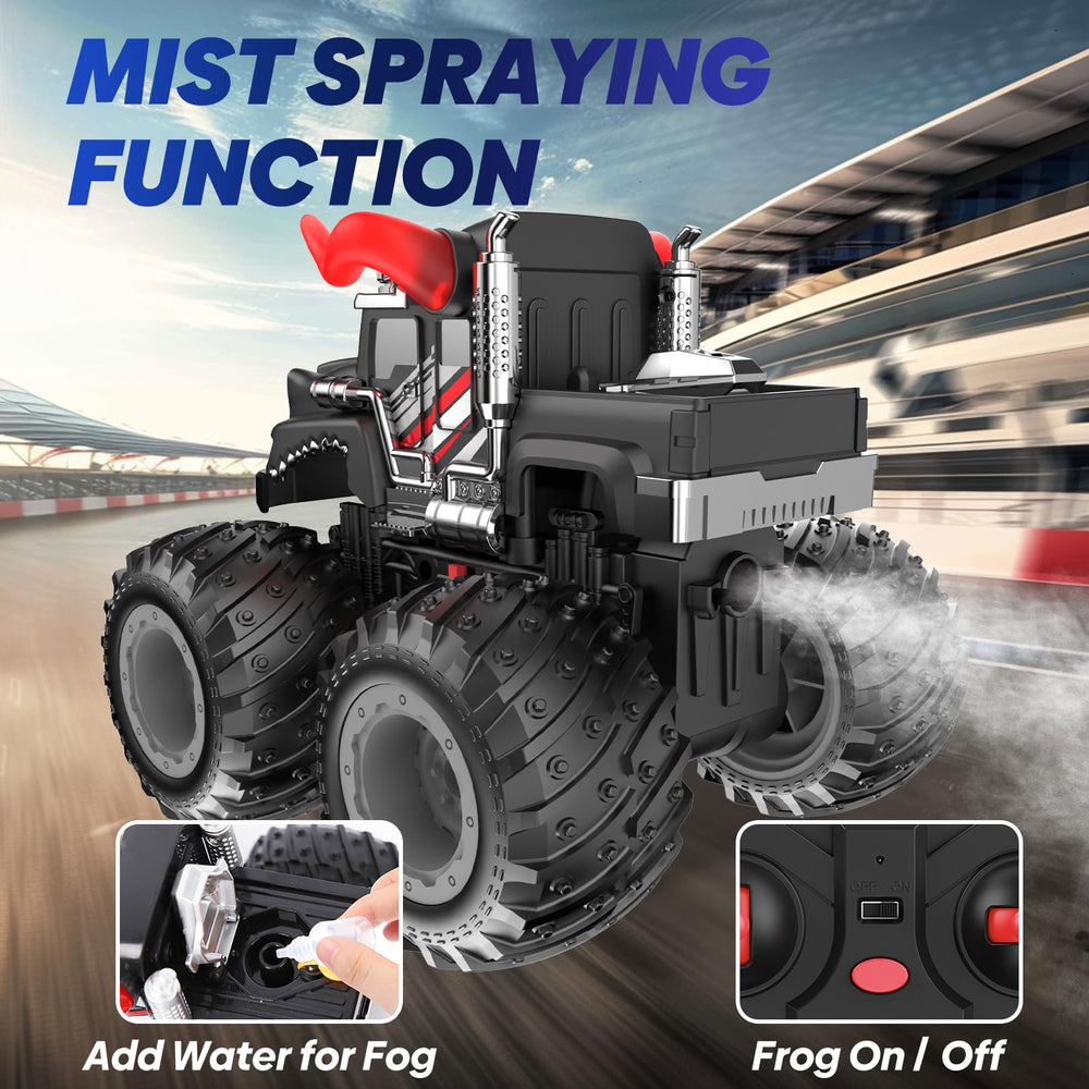 BAODLON remote-control bull monster truck 2.4GHz control for interference-free driving.