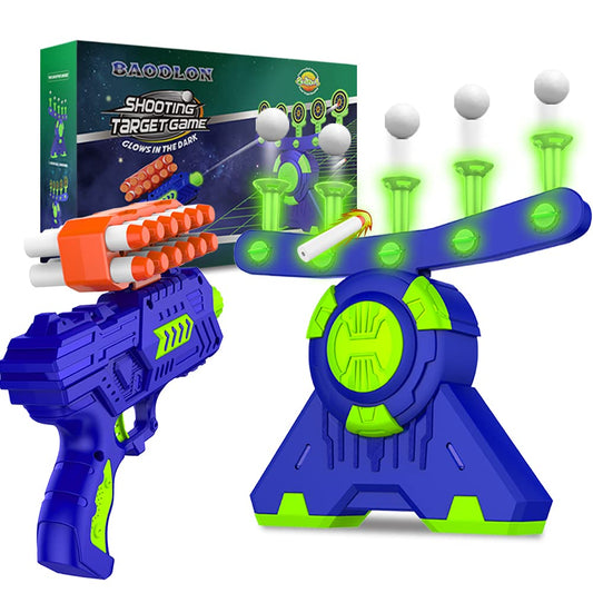 BAODLON glow-in-the-dark shooting gallery targets for indoor family play