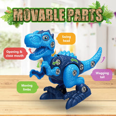 BAODLON yellow Parasaurolophus dinosaur with colorful parts for creative building