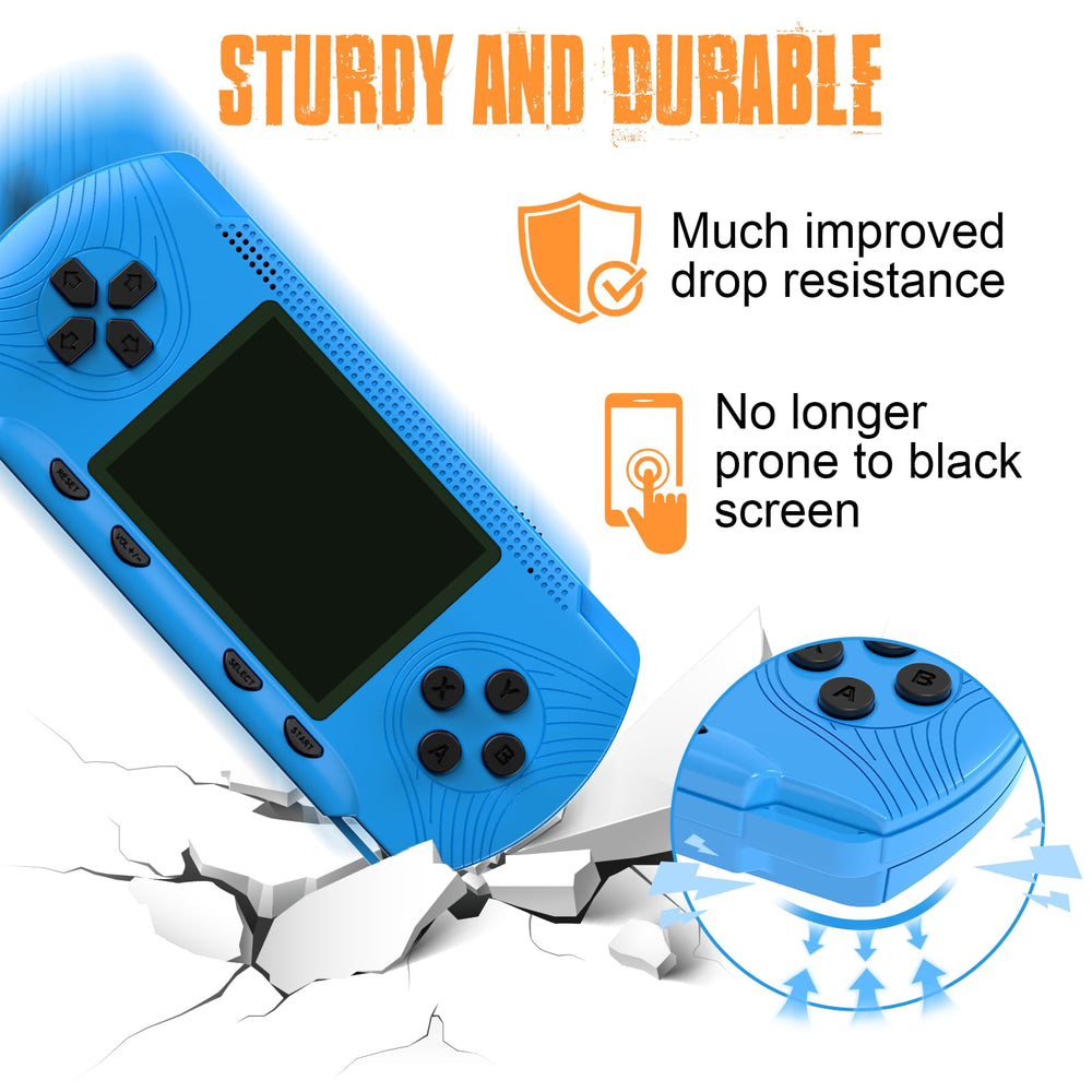 Baopilong retro handheld console rechargeable battery, long-lasting power for travel.