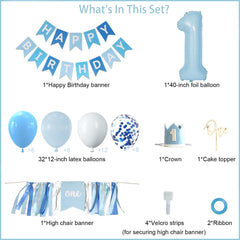 Bapukzy baby crown blue adds a festive touch to celebrations.