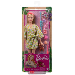 Barbie eleven-joint movement doll enables realistic poses and actions.