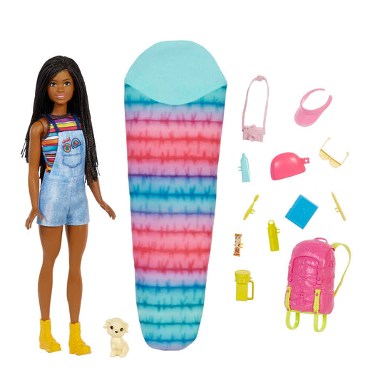 Barbie Brooklyn camping doll ready for outdoor storytelling adventures