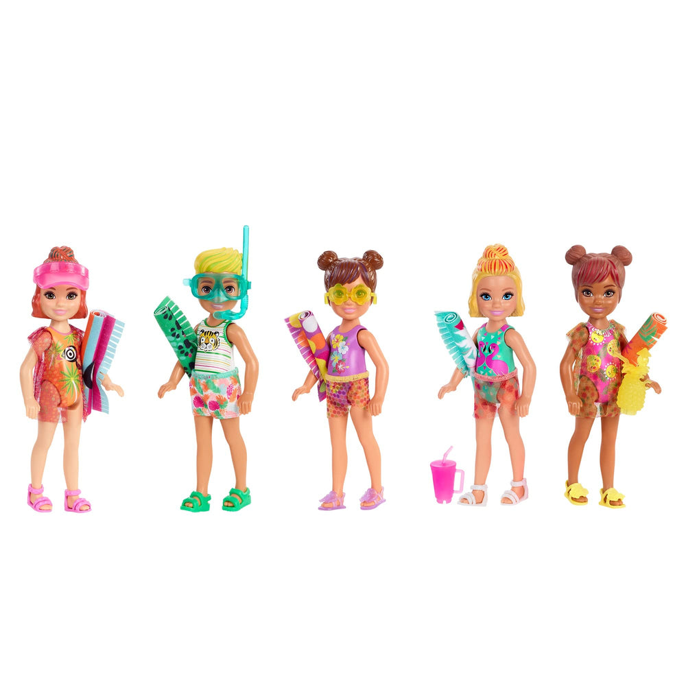 Barbie Chelsea Color Reveal hair color-change effect using water