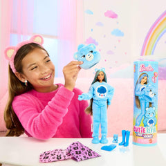 Barbie Cutie Reveal Care Bears doll revealed from plush top for poseable play
