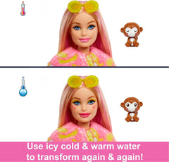 Barbie Cutie Reveal Jungle mini pet accompanying the doll