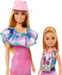Barbie's two puppy companions boost imaginative travel and pretend outings.