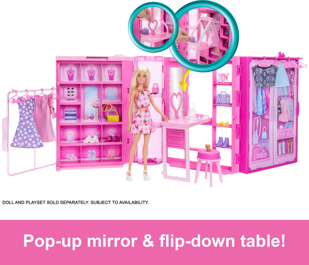 Barbie Dream Closet vanity mirror for styling Barbie with a glamorous prep station